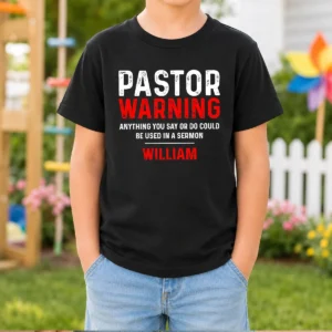 Original Pastor Warning Kids T-Shirt