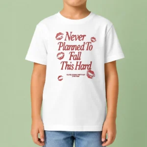 Original Awesome Never Planned To Fall This Hard You Are Looking Pretty Hot Over There Kids T-Shirt