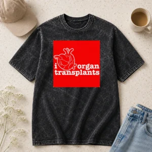 Pretty I Heart Organ Transplants Transplant Awareness Washed T-Shirt