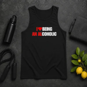 Original I Love Being An Alcoholic Tank Top