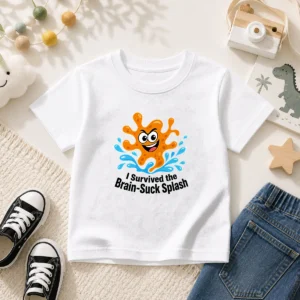 Hot Cheeky Brain Suck Amoeba Minimalist Kids T-Shirt
