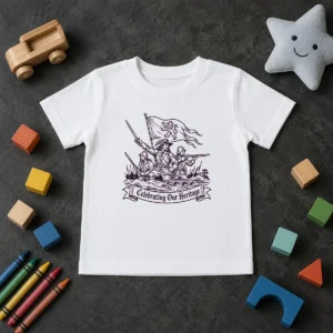 Awesome Celebrating Our Heritage Battle Of The Boyne Line Art Kids T-Shirt
