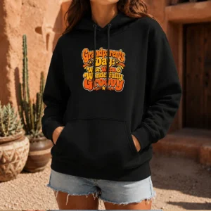 Official Grandparents Day Groovy Retro Tee Celebrating Warmth Wisdom Hoodie