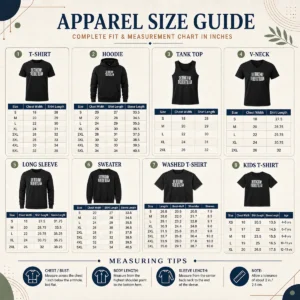 Size chart for Awesome Original She Think On My Therefore Till I Am with measurements in inches and cm