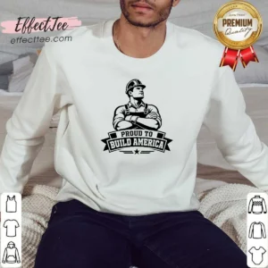 Hot Labour Day American Blue Collar Silhouette Sweatshirt