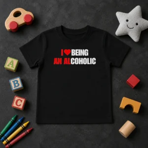 Original I Love Being An Alcoholic Kids T-Shirt