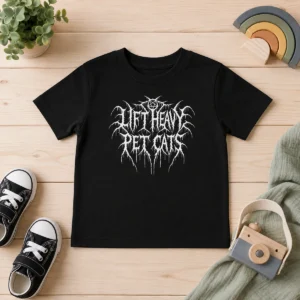 Pretty Lift Heavy Pet Cats Metal Kids T-Shirt