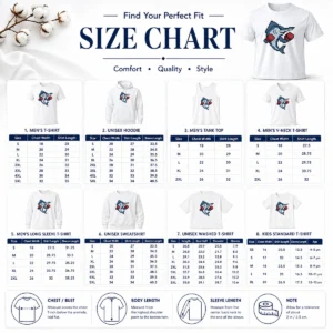 Size chart for Good Miami Marlins Mascot Wearing Gloves El Caballo Pixel Style with measurements in inches and cm