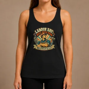 Pretty Retro Labour Day Celebration Pride Worker Tank Top