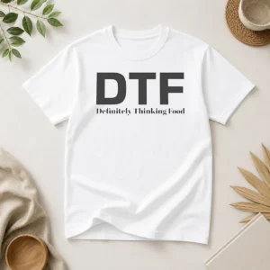 Pretty Funny DTF Definitely Thinking Food Foodie