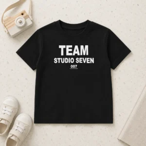 Premium Team Studio Seven 007 Kids T Shirt in soft cotton fabric, perfect fit for children
