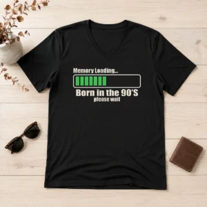 Funny Pretty Memory Loading V-Neck Shirt