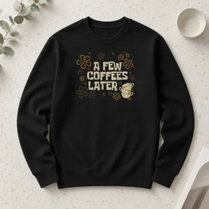 Awesome A Few Coffees Later Long Sleeve Shirt