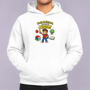 Pretty Back To School Pixel Pride Kids Hoodie