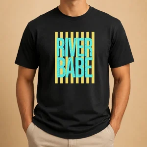 Awesome River Babe Retro Stripes Sunshine