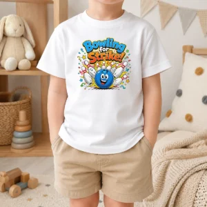 Hot Pretty Bowling For Strike Fun Cartoon Bowling Kids T-Shirt