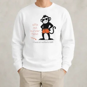 Hot Affe Mit Kurzer Hose Sweater