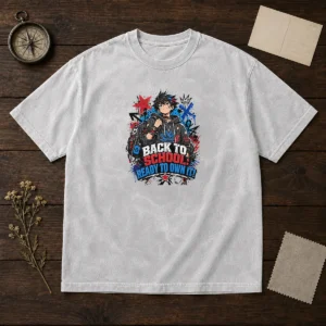 Good Back To School Pride Anime Streetwear Washed T-Shirt
