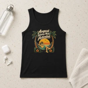 Awesome Hot August Holiday Vintage Vacation Mode Tank Top