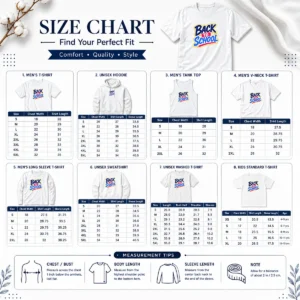 Size chart for Hot Pretty Vibrant Back To School Apple Pencil Sunburst with measurements in inches and cm to help choose the right fit