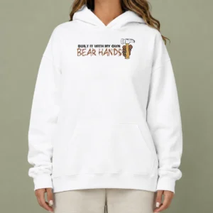 Nice Awesome Built It With My Own Bear Hands Handyman Hoodie