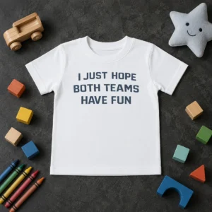 Premium Official I Just Hope Both Teams Have Fun Football Kids T-Shirt
