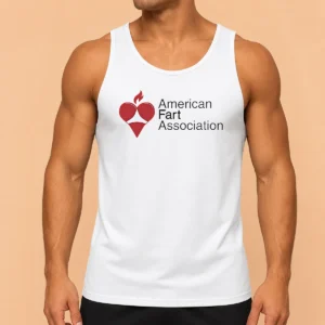 Premium Nice American Fart Association Parody Logo Tank Top