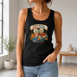 Awesome Original Grandparents Day Thank You Cartoon With Cozy Swing Tank Top