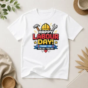 Nice Top Pixel Art Happy Labour Day Thank You Workers