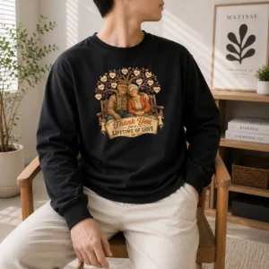 Hot Original Grandparents Day Vintage Family Love Thank You Long Sleeve Shirt