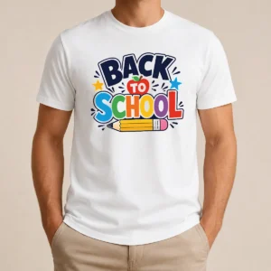 Nice Original Bold Modern Back To School Orange Circle