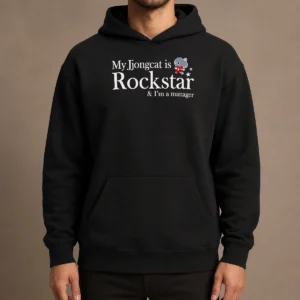 Hot Nice My Jjongcat Is Rockstar And I'M A Manager Hoodie