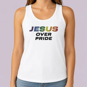 Nice Good Jesus Over Pride Tank Top