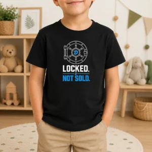 Good Premium Crypto Vault Hodl Locked Not Sold Dash Kids T-Shirt