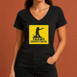 Premium Awesome Idaho Shoots Back V-Neck Shirt