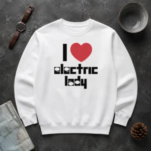 Hot Nice I Love Electric Lady Jimi Hendrix Rock Music Sweater