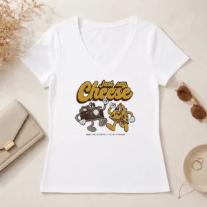 Funny Camera Just Say Cheese Your Face Deserves A Filter Anyway V-Neck Shirt