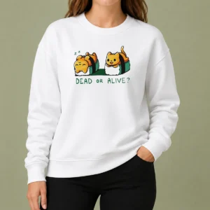 Nice Good Cat Sushi Dead Or Alive Sweater