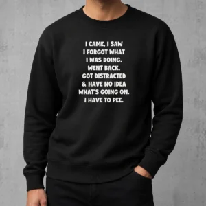 Funny Nice I Came I Saw I Forgot What I Was Doing Sweater