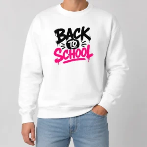 Good Pretty Brush Script Back To School Yellow Outline Sweater