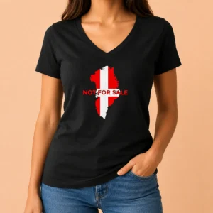 Pretty Nice Top Greenland Not For Sale Map Of Greenland Territory V-Neck Shirt