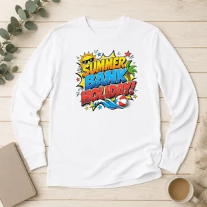 Nice Premium Pop Art Comic Summer Bank Holiday Beach Ball Wave Long Sleeve Shirt