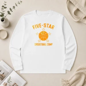 Good Distressed Five Star Basketball Camp Youth Sports Long Sleeve Shirt
