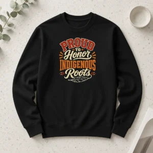 Premium Good Celebrate Indigenous Peoples Day With Typography Long Sleeve Shirt