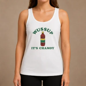 Hot Official Wussup It'S Chamoy Mexican Candy Spicy Sauce Tank Top