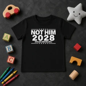 Good Not Him 2028 Rules Are Rules Political Kids T-Shirt