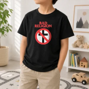 Nice Funny Bad Religion Cross Logo Music Kids T-Shirt