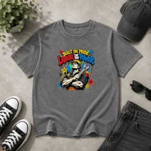 Nice Labor Day Pride Graffiti For Workers Washed T-Shirt