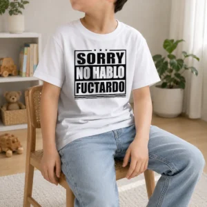 Funny Sorry No Hablo Fuctardo Sarcastic Language Barrier Kids T-Shirt