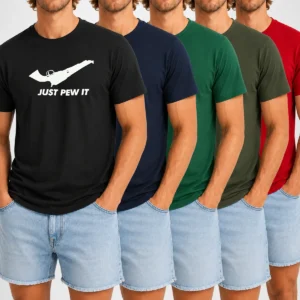 Funny Just Pew It Gun Firearm Pistol Shooting